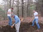 digging Digging biochar pit