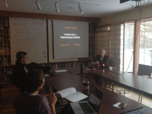 Joel Russell in the classroom.