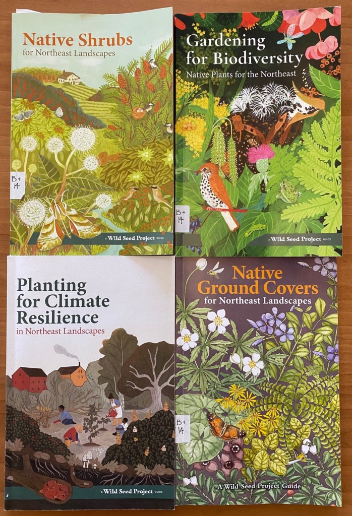 Covers of four guide books.